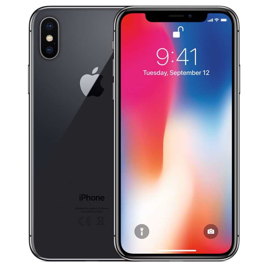 iPhone X with Airpods